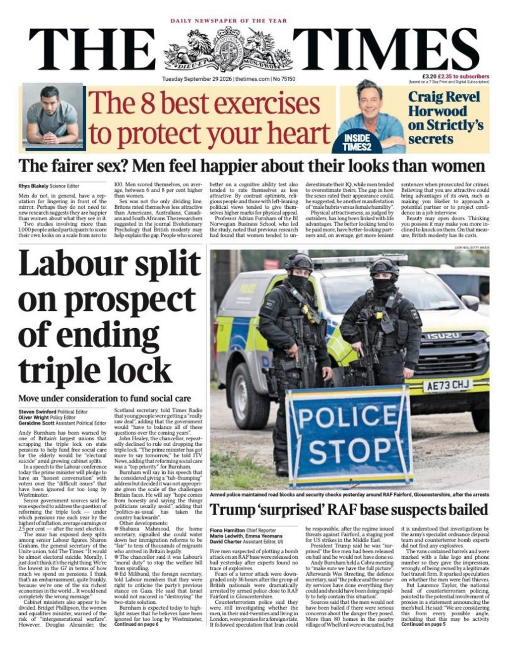 Front page sample for 2026-09-29
