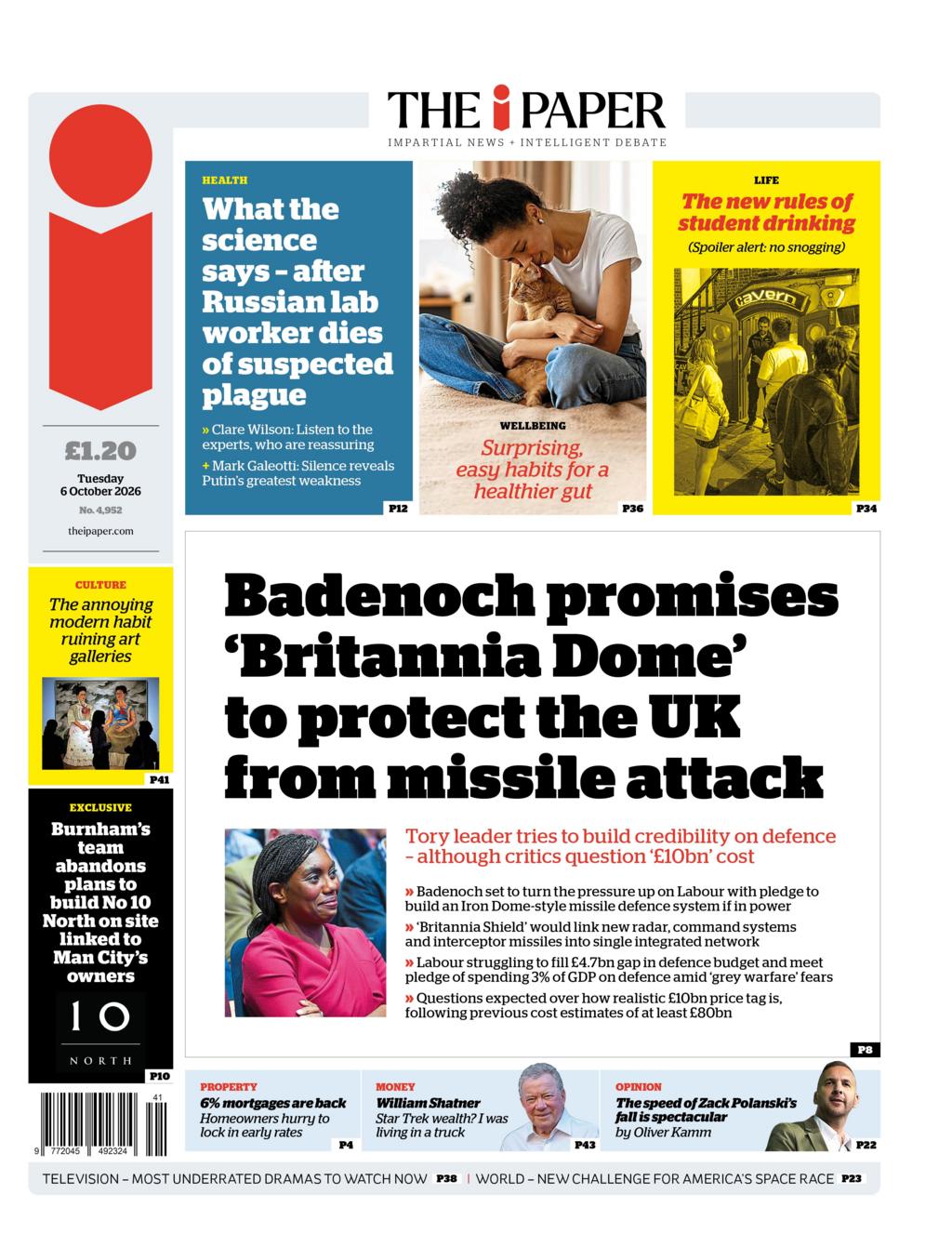 Front page sample for 2026-10-06