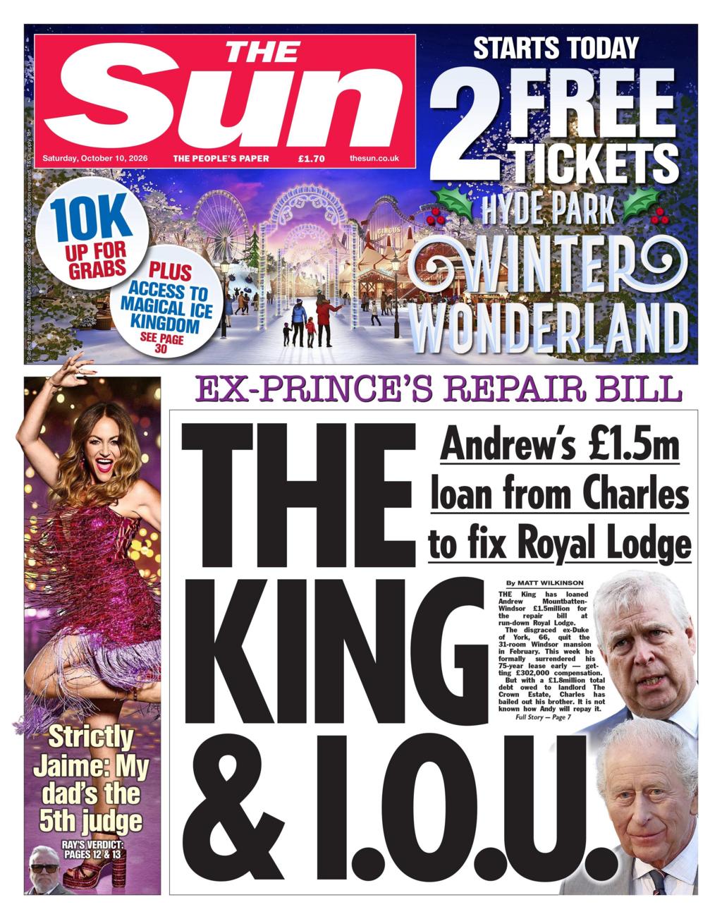 Front page sample for 2026-10-10