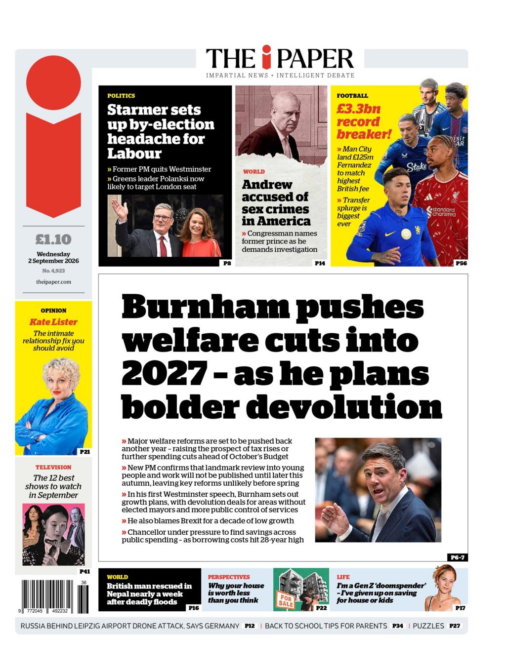 Front page sample for 2026-09-02