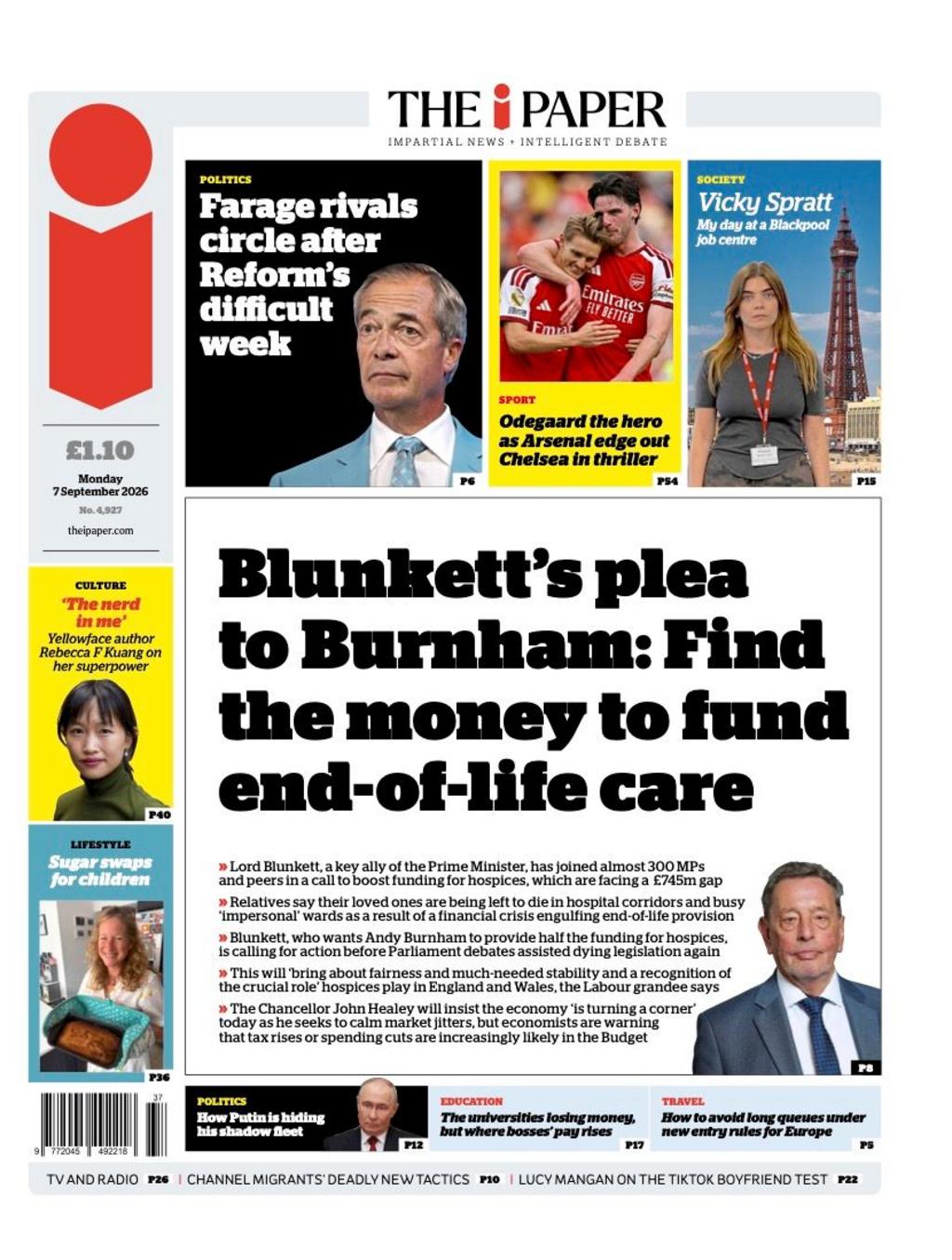 Front page sample for 2026-09-07