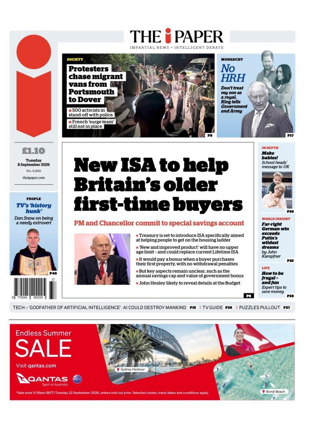 Front page sample for 2026-09-08