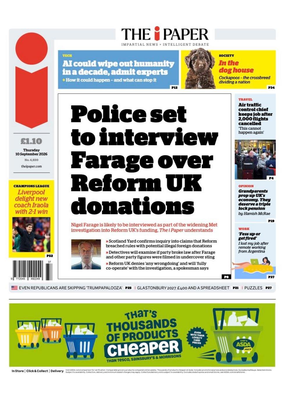 Front page sample for 2026-09-09
