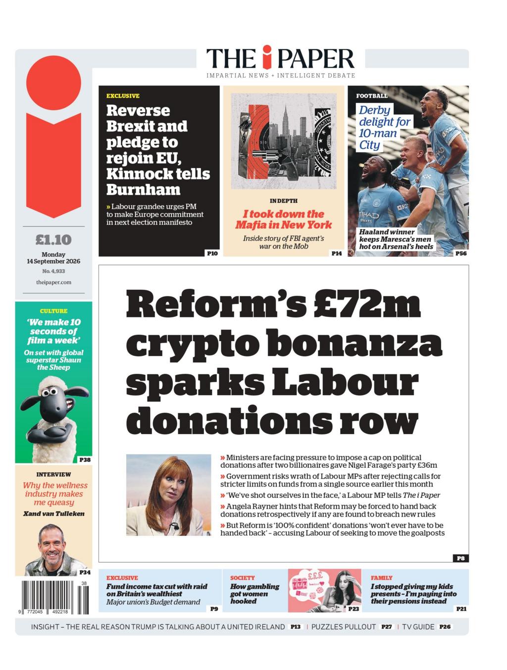 Front page sample for 2026-09-13
