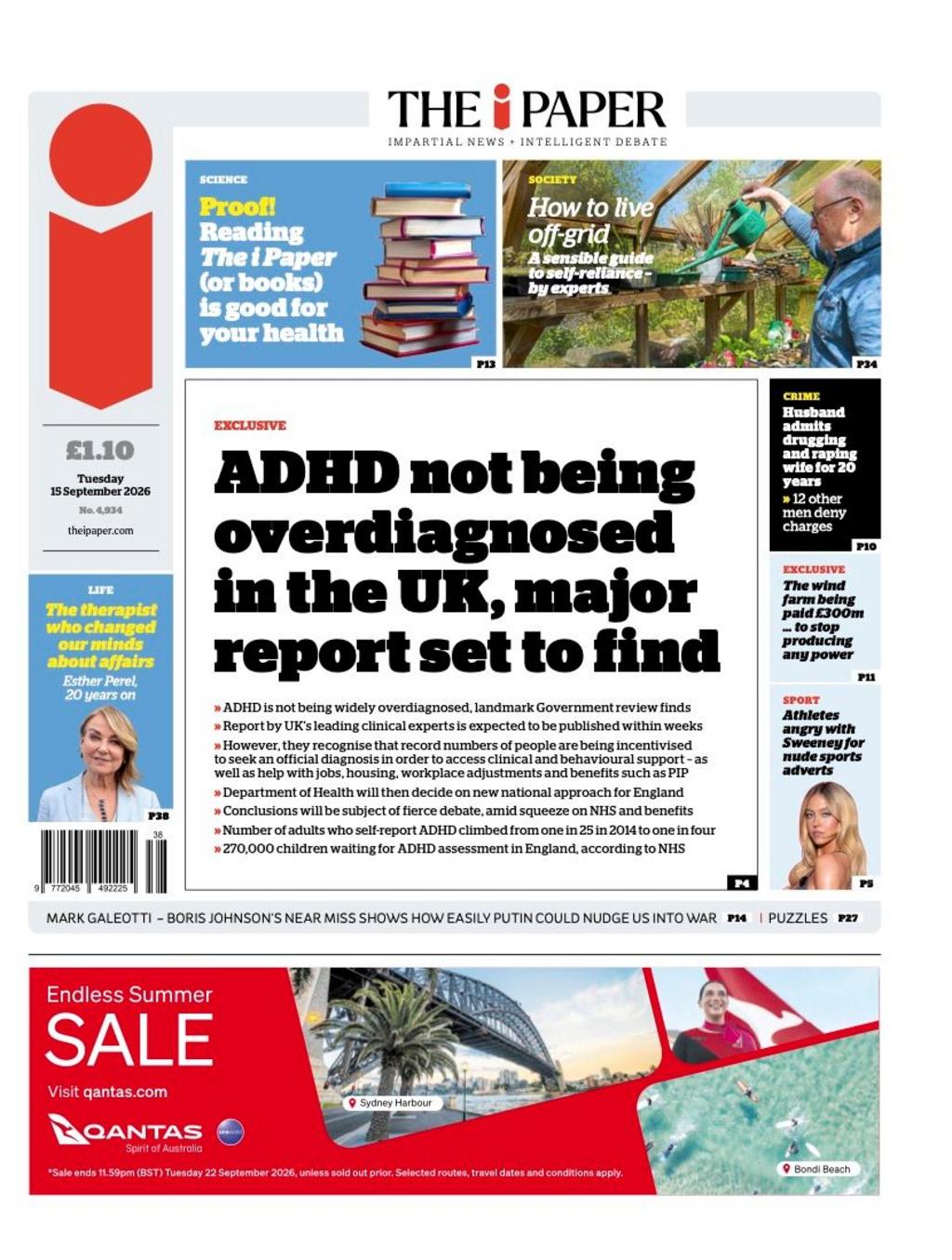 Front page sample for 2026-09-14