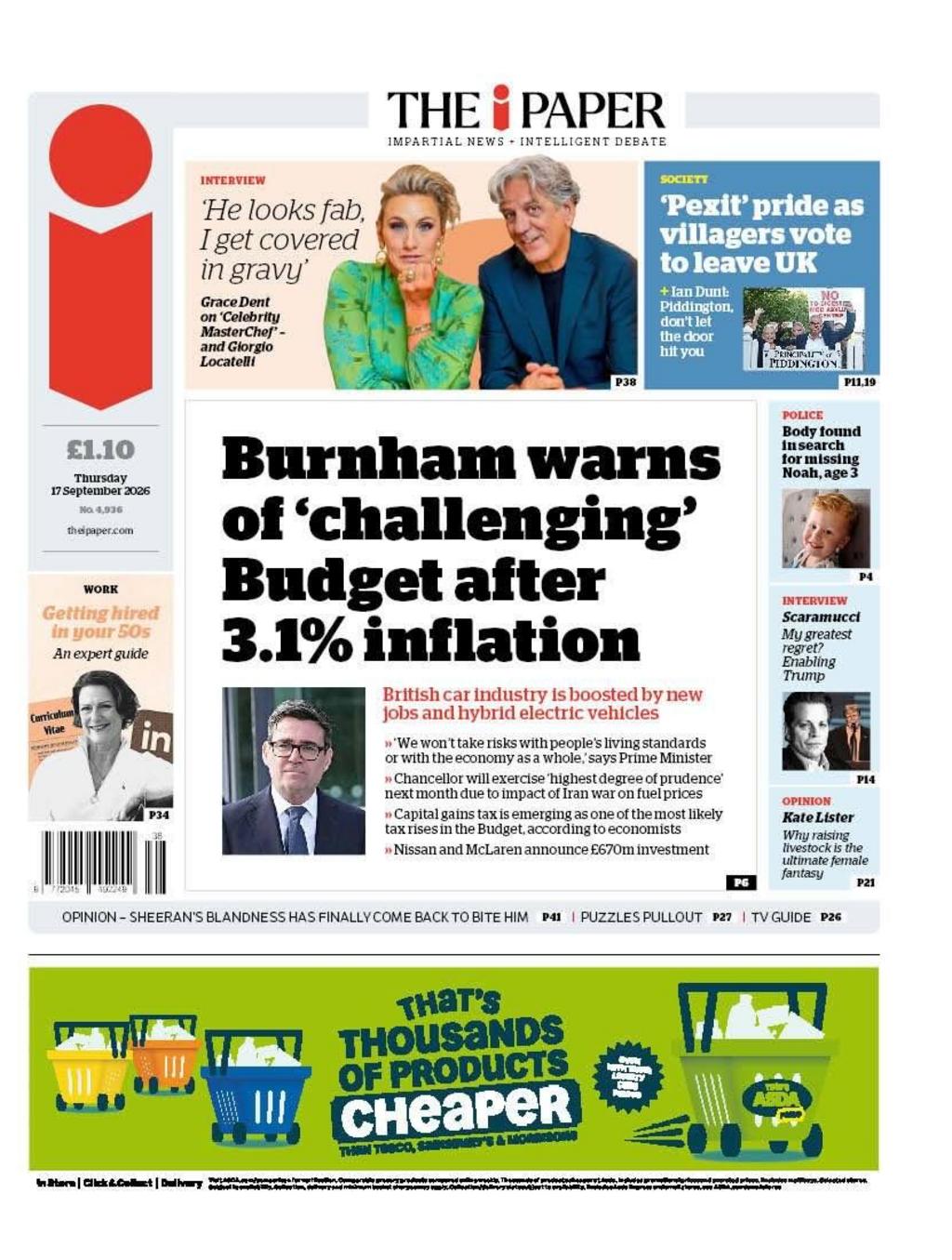 Front page sample for 2026-09-16