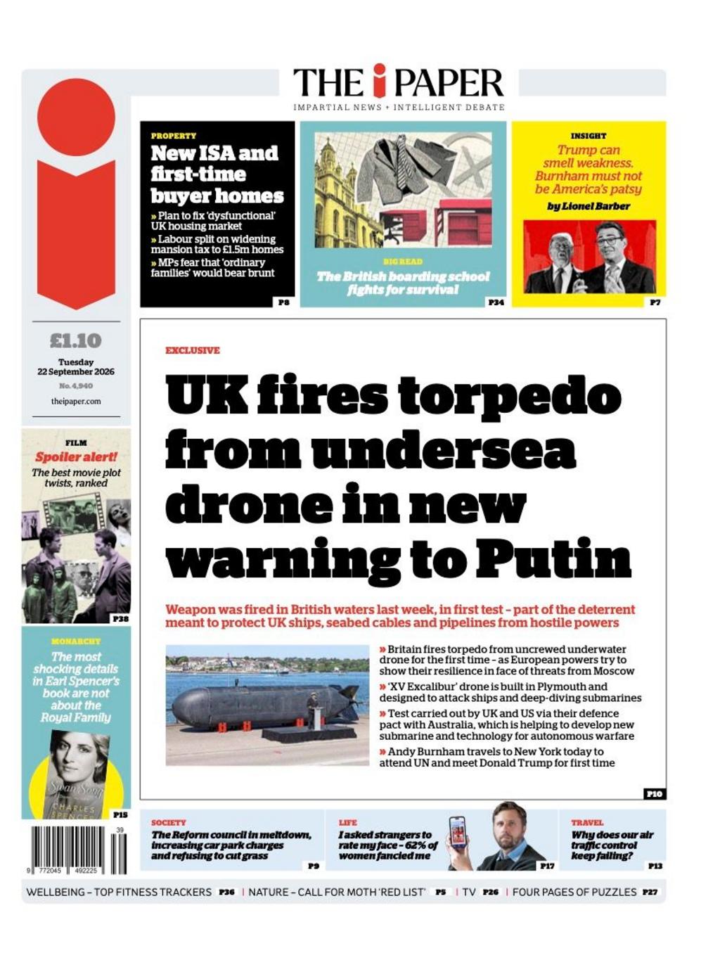Front page sample for 2026-09-22