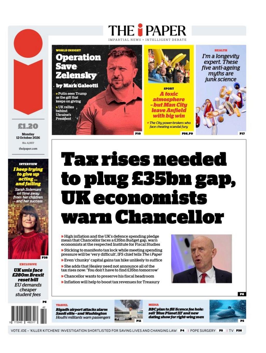 Front page sample for 2026-10-12