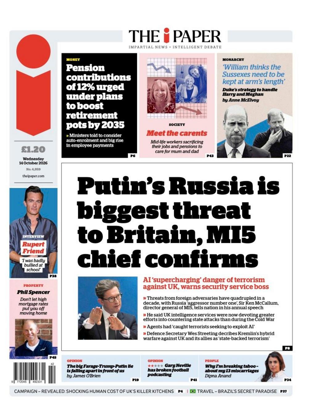 Front page sample for 2026-10-14